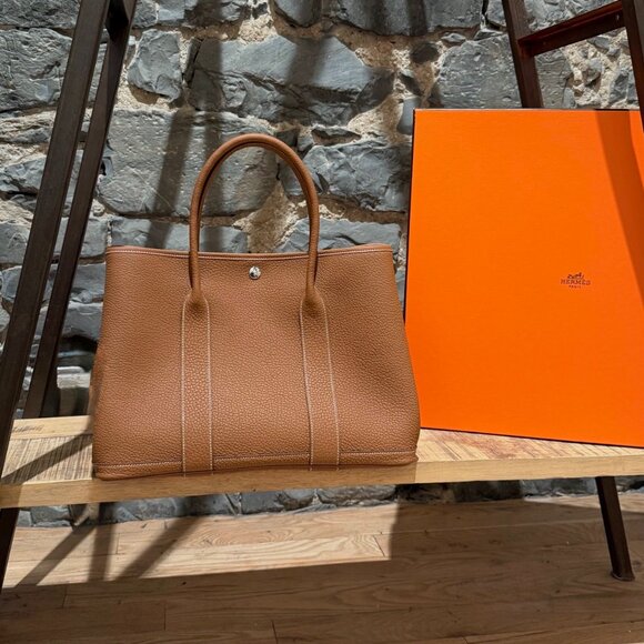 Hermès 2025 Negonda Gold PHW Garden Party 36 Tote Bag - Picture 1 of 16